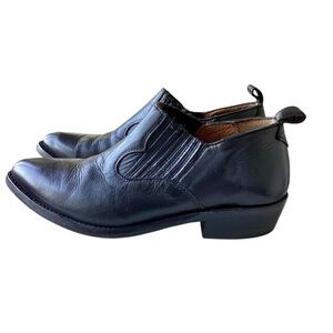 Frye Billy Shootie Ankle Boots Black Leather 7